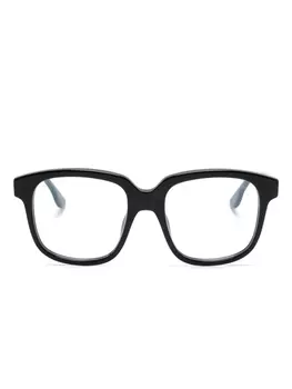 Lesca солнцезащитные очки Vian в квадратной оправе, черный