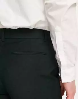 Лесно-зеленые узкие костюмные брюки ASOS