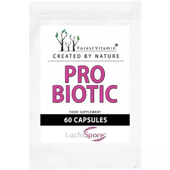 Лесной Витамин, Про Биотик, Биологически активная добавка, 60 капсул Forest Vitamin