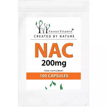 Лесной витамин, NAC 200мг, БАД, 100 капсул Forest Vitamin