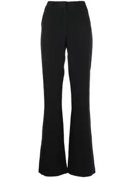 Lethicia Bronstein расклешенные креповые брюки Ava, черный