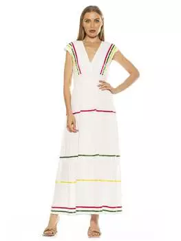 Летнее макси-платье ALEXIA ADMOR, слоновая кость