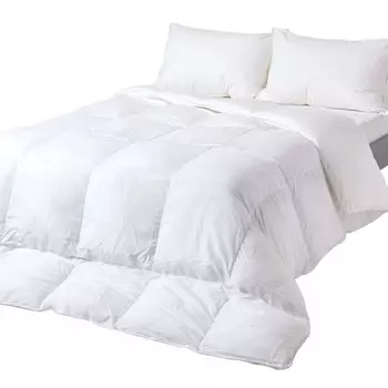 Летнее одеяло Homescapes, 230x220 см, белый