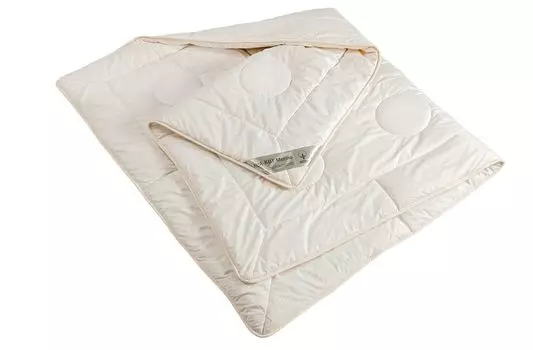 Летнее одеяло KBA + KBT Летнее одеяло из натуральной шерсти мериноса Надя органическое натуральное, размер: 155 х 220 moebel-frank