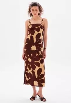 Летнее платье adL, коричневый