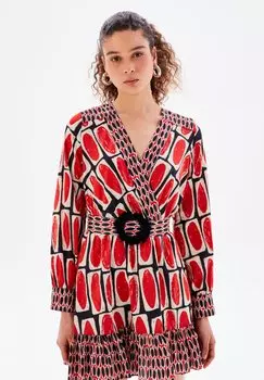 Летнее платье adL, красный