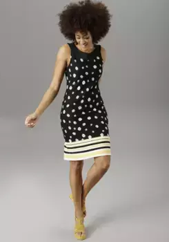 Летнее платье Aniston SELECTED с ромашковым принтом, желтый