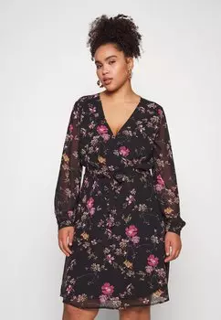 Летнее платье Anna Field, черный/розовый