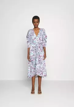 Летнее платье ANTOINETTE DRAPY 2nd Day, танцующие линии синее