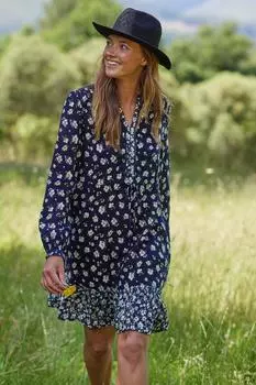Летнее платье Ariana Flippy с цветочным принтом Mountain Warehouse, синий