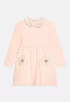 Летнее платье Baby Dress Il Gufo, цвет cream/strawberry