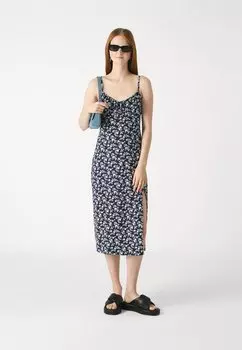 Летнее платье Bare Knit Hollister Co., темно-синий