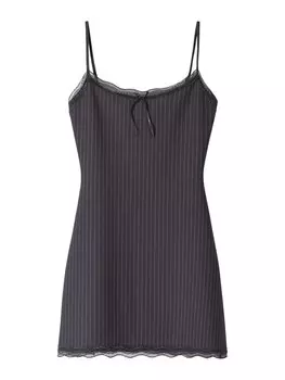 Летнее платье Bershka, цвет Grey/Anthracite