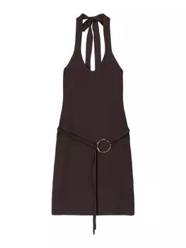 Летнее платье Bershka, коричневый