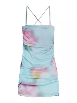 Летнее платье Bershka, светло-синий