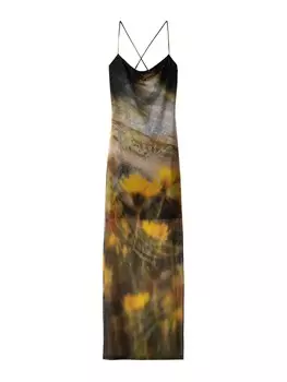 Летнее платье Bershka, желтый