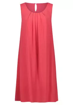 Летнее платье без рукавов. Cartoon, красный