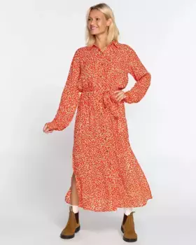 Летнее платье Billabong "Первый поцелуй", цвет Fire Side