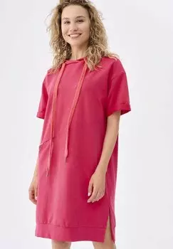 Летнее платье blue shadow, розовый неон