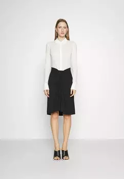 Летнее платье Brendan Dress STAUD, цвет white/black