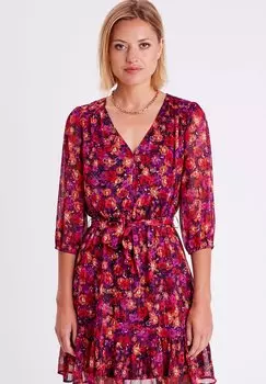 Летнее платье Cache Cache, розовый неон