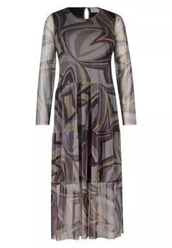 Летнее платье CASUAL MIT STUFEN Cartoon, фиолетово-зеленый