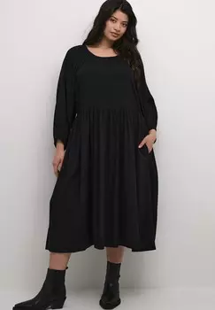 Летнее платье CATRINA Kaffe Curve, цвет Black Deep