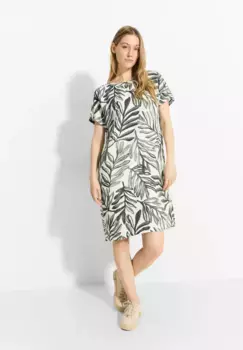 Летнее платье Cecil из смеси льна, хаки