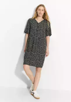 Летнее платье Cecil из вискозы, черный