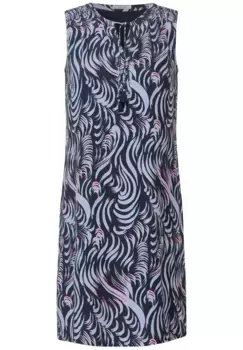 Летнее платье Cecil из вискозы, синий