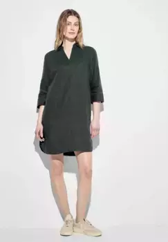 Летнее платье Cecil, однотонное, хаки