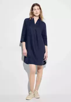 Летнее платье Cecil, однотонное, синий
