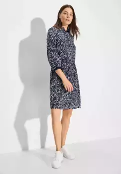 Летнее платье Cecil с планкой на пуговицах, синий