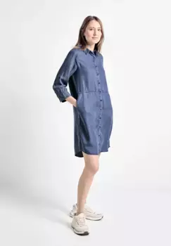 Летнее платье Cecil с планкой на пуговицах, синий