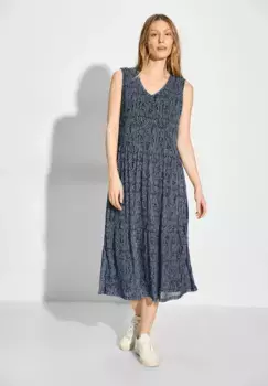 Летнее платье Cecil с воланом, синий