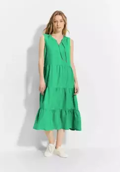 Летнее платье Cecil с воланом, зеленый
