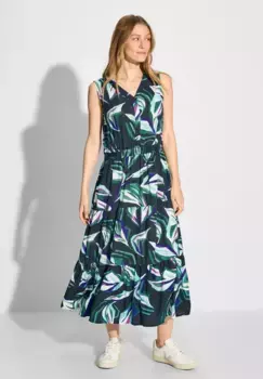 Летнее платье Cecil с воланом, зеленый