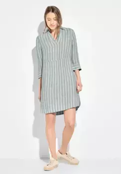 Летнее платье Cecil в полоску, зеленый