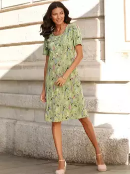 Летнее платье Classic Basics "Платье из джерси", хаки