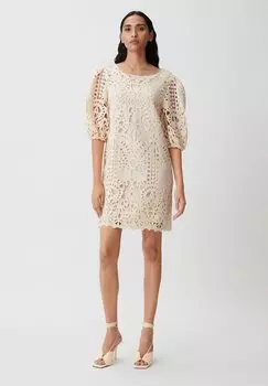 Летнее платье comma, бежевый