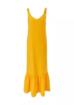 Летнее платье Comma Casual Identity, карри