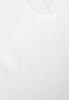 Летнее платье Creased PULL&BEAR, белое