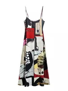 Летнее платье Desigual, разноцветный