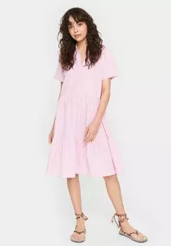 Летнее платье Elmikosz Short Sleeve Saint Tropez, фуксия