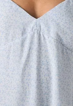 Летнее платье Emea Bare Ruffle Mini Dress Hollister Co., пестрый светло-голубой