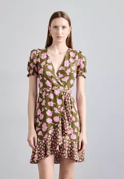 Летнее платье Emilia Mini Dress Diane von Furstenberg, фуксия