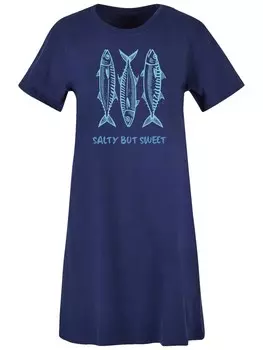 Летнее платье F4NT4STIC Salty But Sweet, цвет Light blue/Dark blue