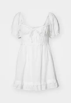 Летнее платье Farron Babydoll BDG Urban Outfitters, кремово-белое