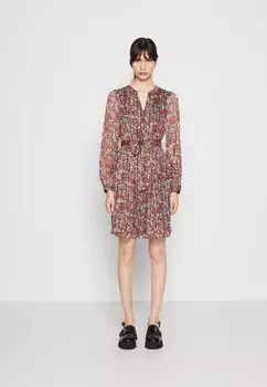 Летнее платье фиолетового цвета фуксии Vero Moda