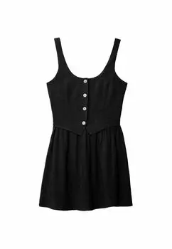 Летнее платье Flowing Stradivarius, черное